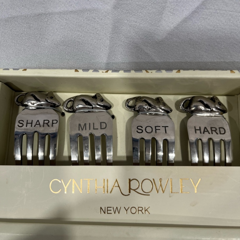 Cynthia Rowley Silver Cheese Markers Set